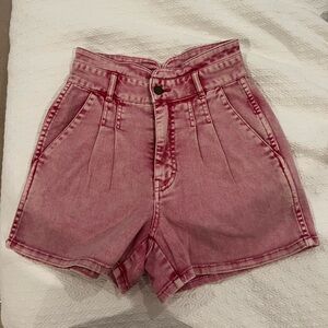 Faherty pink denim jean shorts